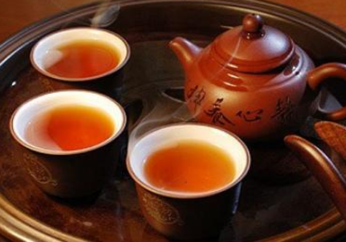 泡黑砖茶