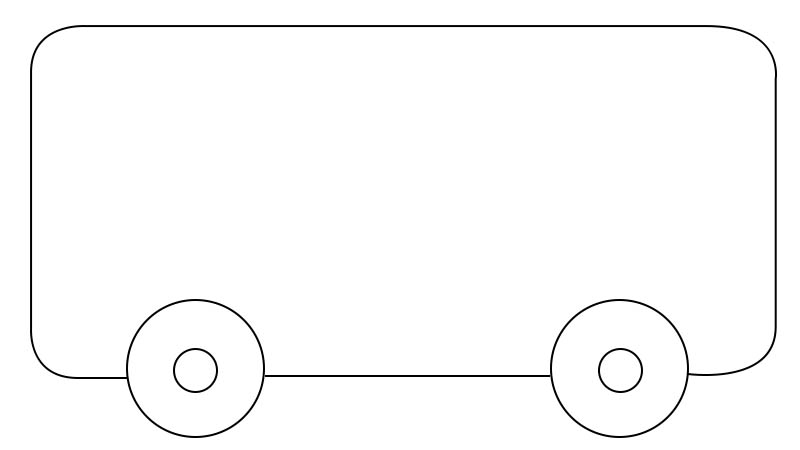 公交车简笔画 公交车的画法