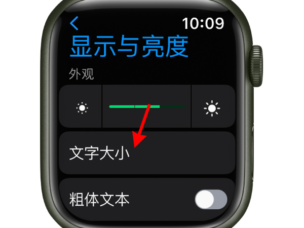 苹果手表字体变大怎么调回来