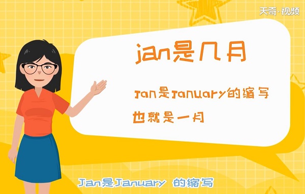 Jan是几月 Jan是几月份