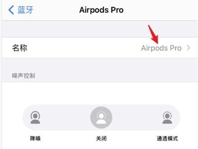 airpods pro改名字怎么改