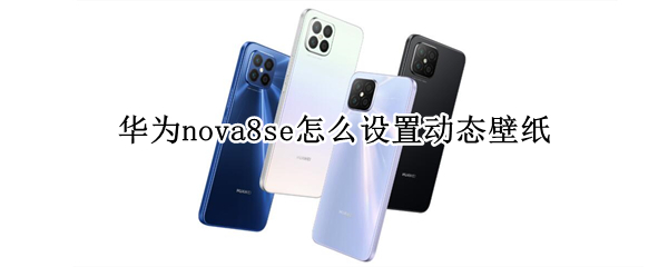 华为nova8se怎么设置动态壁纸