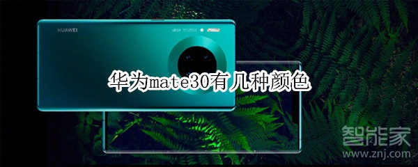 华为mate30有几种颜色