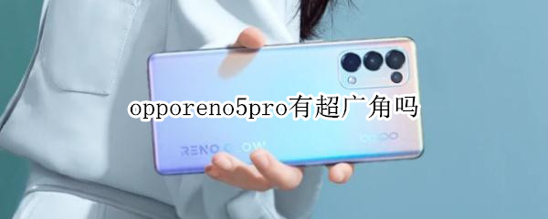 opporeno5pro有超广角吗