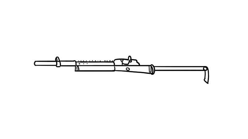 m416突击步枪简笔画