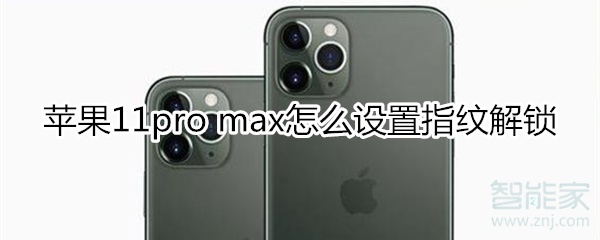 苹果11pro max怎么设置指纹解锁