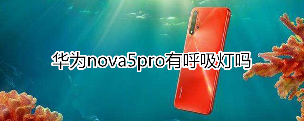 华为nova5pro有呼吸灯吗