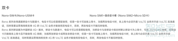 oppo reno可以同时使用两张电信卡吗