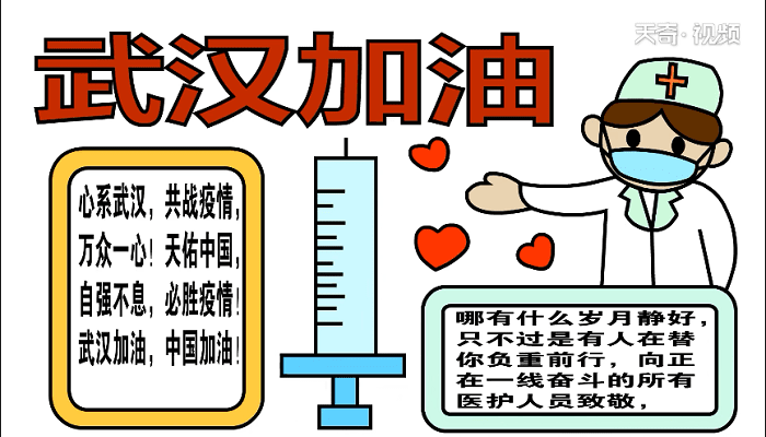 2020年抗肺炎手抄報 2020年抗肺炎畫報