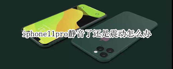 iphone11pro靜音了還是震動怎么辦