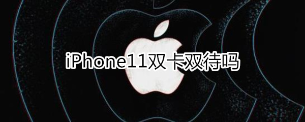 iPhone11雙卡雙待嗎