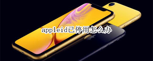 appleid已停用怎么辦