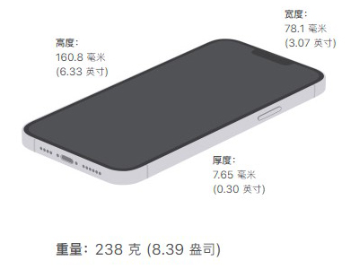 蘋果13promax重量