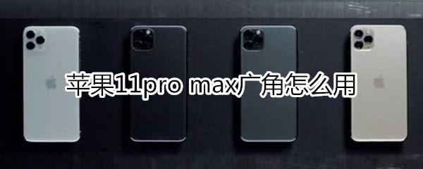 蘋果11pro max廣角怎么用