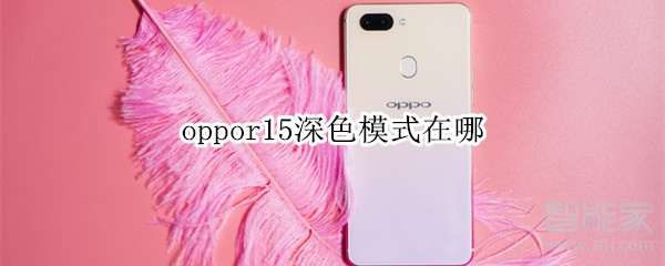 oppor15深色模式在哪