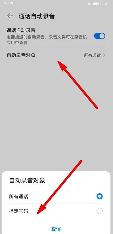 榮耀v30pro怎么設(shè)置指定號碼通話自動錄音