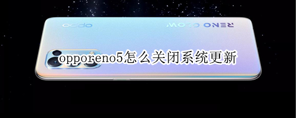 opporeno5怎么關(guān)閉系統(tǒng)更新