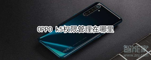 OPPO k5权限管理在哪里