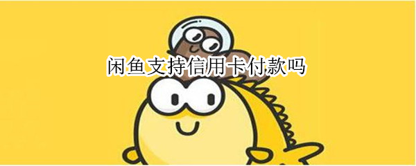 閑魚支持信用卡付款嗎