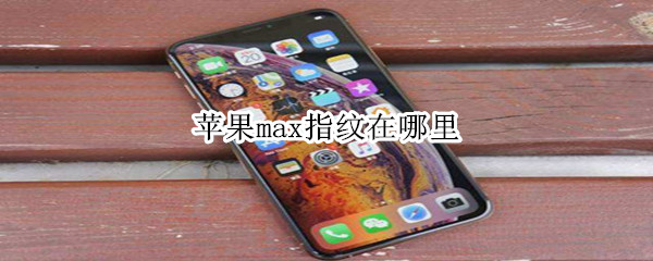 苹果max指纹在哪里