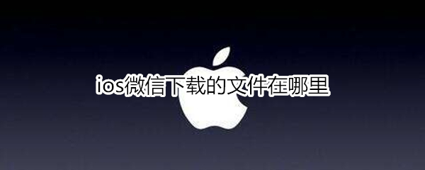 ios微信下载的文件在哪里