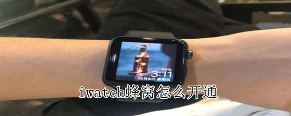 iwatch蜂窩怎么開通