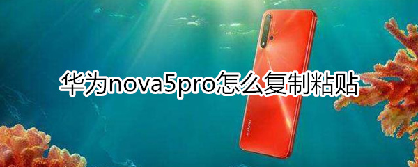 華為nova5pro怎么復(fù)制粘貼