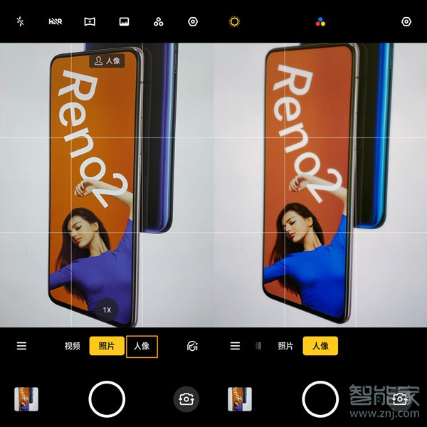 oppo reno2人像模式在哪