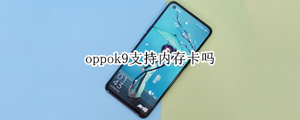 oppok9支持内存卡吗