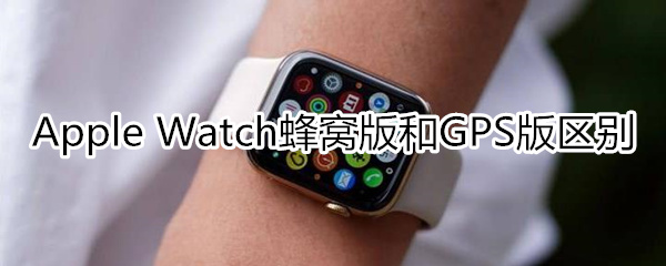 apple watchgps和蜂窩的區(qū)別是什么