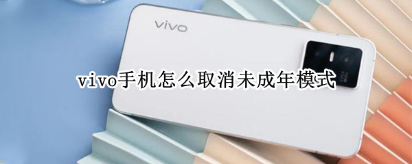 vivo手机怎么取消未成年模式