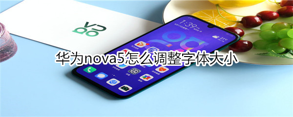 華為nova5怎么調(diào)整字體大小