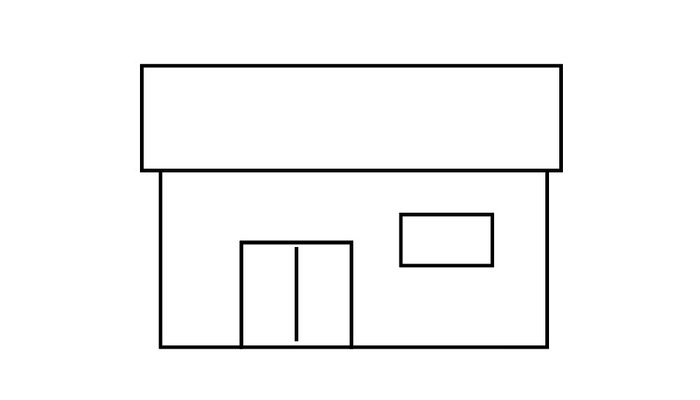  ​便利店简笔画 ​便利店简笔怎么画