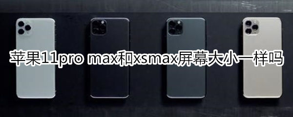 蘋果11pro max和xsmax屏幕大小一樣嗎