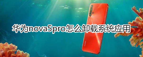 华为nova5pro怎么卸载系统应用