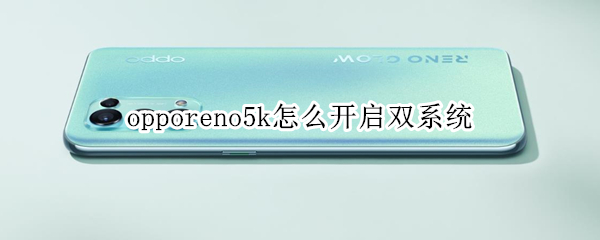 opporeno5k怎么開啟雙系統(tǒng)