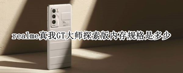 realme真我GT大师探索版内存规格是多少