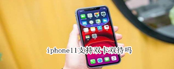 iphone11支持双卡双待吗