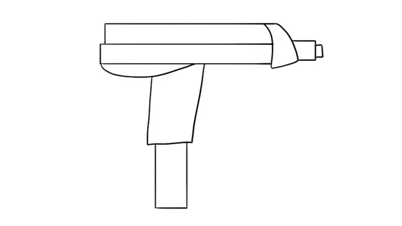 冲锋枪简笔画