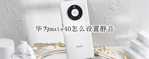 華為mate40怎么設(shè)置靜音