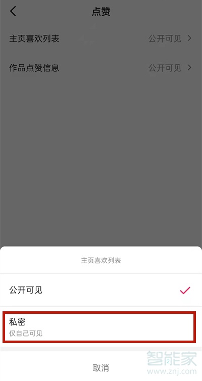 抖音喜欢怎么锁起来