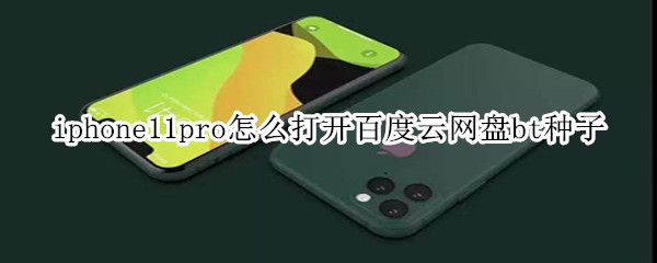 iphone11pro怎么打開百度云網(wǎng)盤bt種子