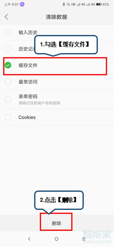 vivoS1怎么清除浏览器缓存