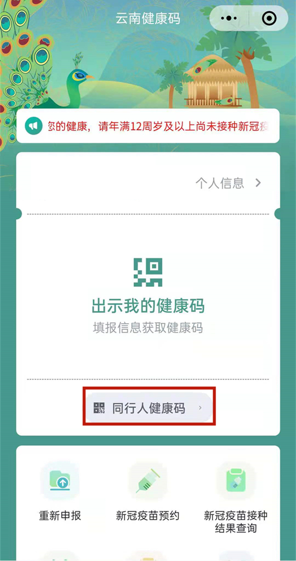 云南健康碼怎么替他人申請