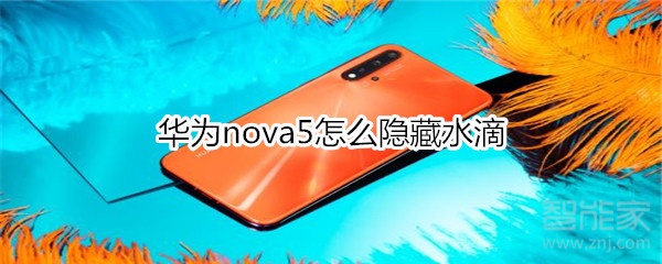 華為nova5怎么隱藏水滴