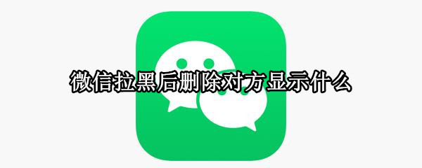 微信拉黑后删除对方显示什么