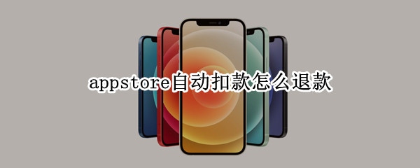 appstore自动扣款怎么退款