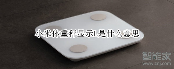 小米体重秤显示L是什么意思