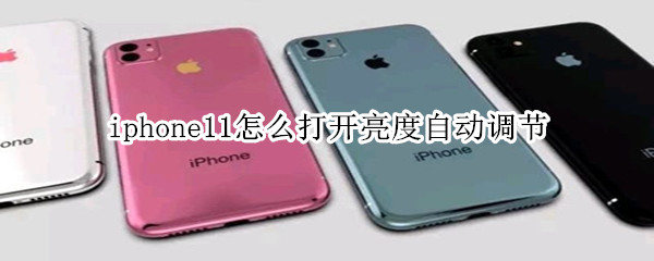 iphone11怎么打开亮度自动调节