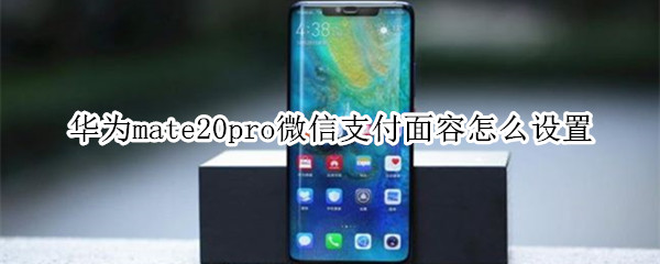 華為mate20pro微信支付面容怎么設置